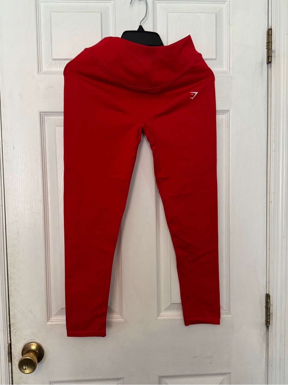 Gymshark Kids Red High-Waist Performance Leggings